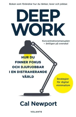 Deep Work : hur du finner fokus och djupjobbar i en distraherande värld - strategier för kontroll, mindre stress och digital minimalism