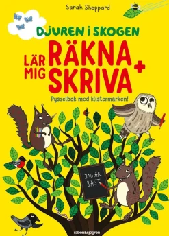 Djuren i skogen lär mig räkna + skriva