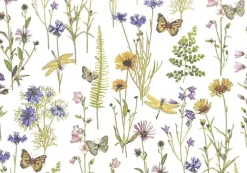 Dubbelvikta kort i Ask - Wildflower Garden