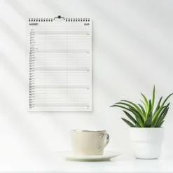 Familjekalender 2026 Black and white 2 kolumner