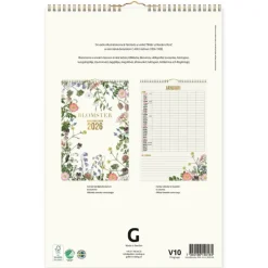 Familjekalender 2026 Blomster