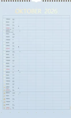 Familjekalender 2026 Color