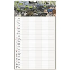 Familjekalender 2025 Design Kajsa Hagelin