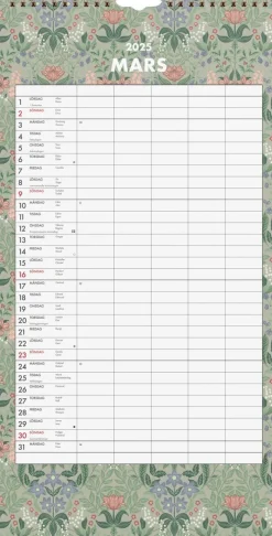 Familjekalender 2025 Hanna Wendelbo