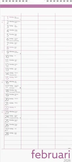 Familjekalender 2025-2026 Lilla