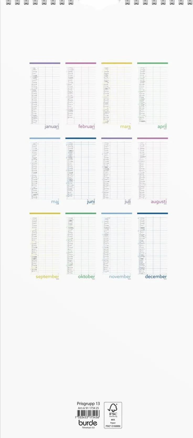 Familjekalender 2025 Lilla Familjekalendern