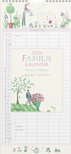 Familjekalender 2026 Magic Garden