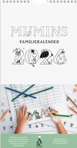 Familjekalender 2026 Mumin