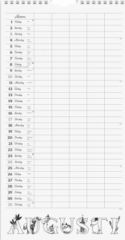 Familjekalender 2025 Mumin