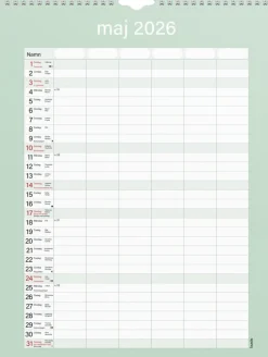 Familjekalender 2026 Praktisk