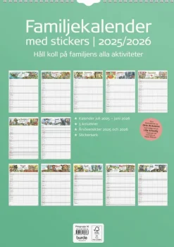 Familjekalender 2025-2026 Stickers