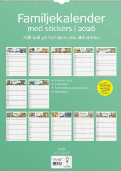 Familjekalender 2026 Stickers