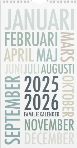 Familjekalender 2025-2026 TrendArt