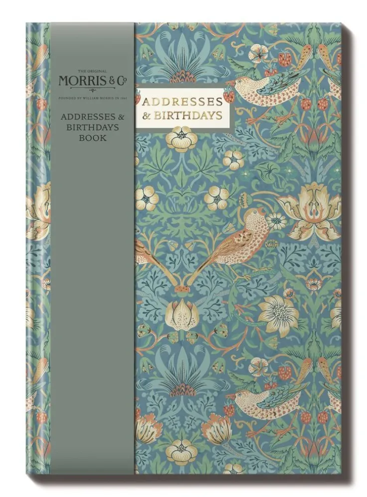 Födelsedagsbok/Adressbok A5 - William Morris