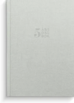 Femårsdagbok A5 ljusgrå
