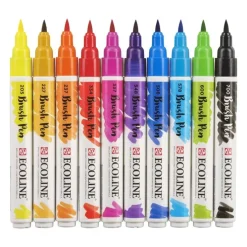 Fiberspetspenna Ecoline Brush Pen 10-pack