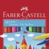 Fiberspetspenna Faber-Castell 24 färger