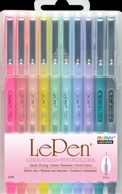 Fiberspetspenna Marvy Le Pen Pastel 10 färger