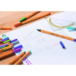 Fiberspetspenna Stabilo Point 88 10 färger