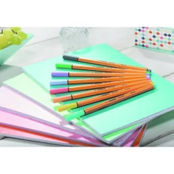 Fiberspetspenna Stabilo Point 88 8 pastellfärger