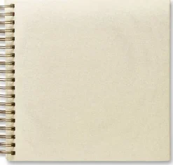 Fotoalbum 245x245mm spiral vita blad beige