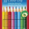 Färgpenna Faber-Castell Colour Grip raderbar 10 pennor