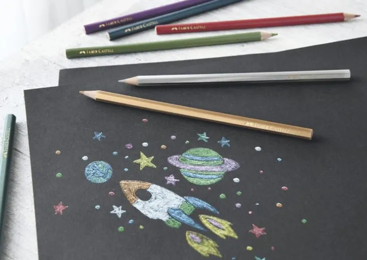 Färgpenna Faber-Castell Metallic 10 färger