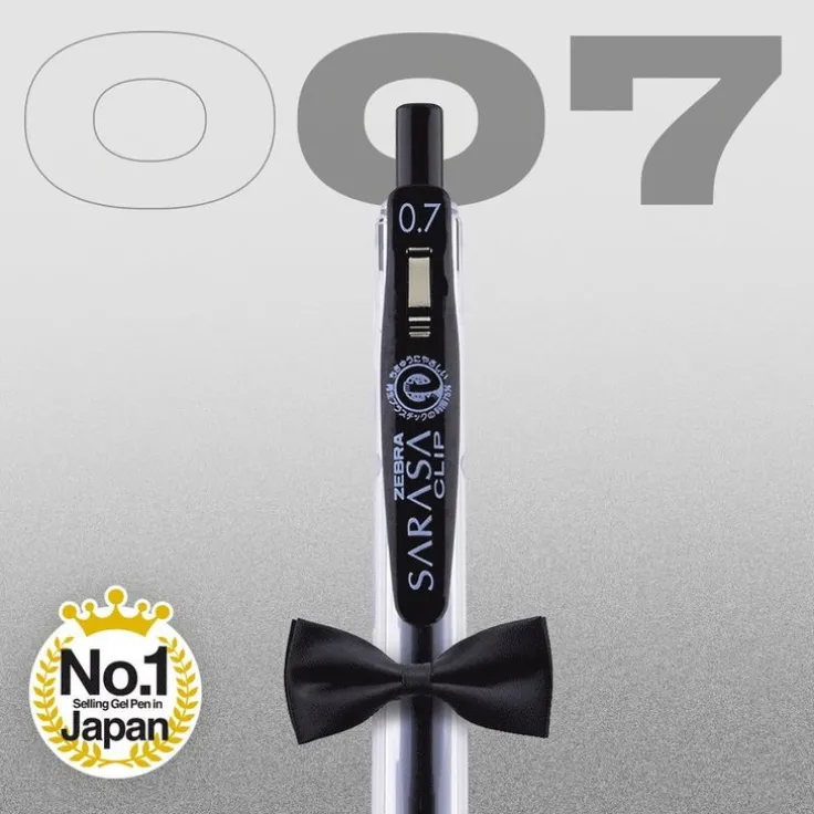 Gelpenna 0,7 Zebra Sarasa Clip svart