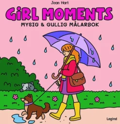 Girl Moments. Mysig och gullig Cozy Coloring målarbok från Jean Hart