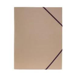 Gummibandsmapp A4 kartong svart band natur