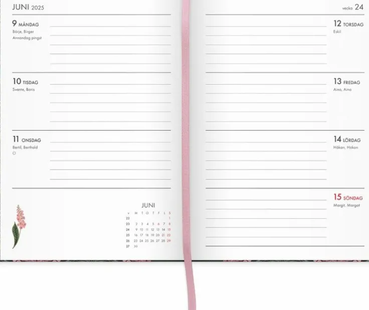 Kalender 2025 A6 Hanna Wendelbo