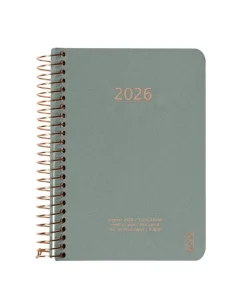 Kalender 2026 A6 Vecka/Uppslag Aloe Vera