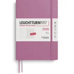 Kalender 2026 A5 Weekly Planner & Notebook Soft Dusty Rose