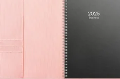 Kalender 2025 Business rosa konstläder Amelia