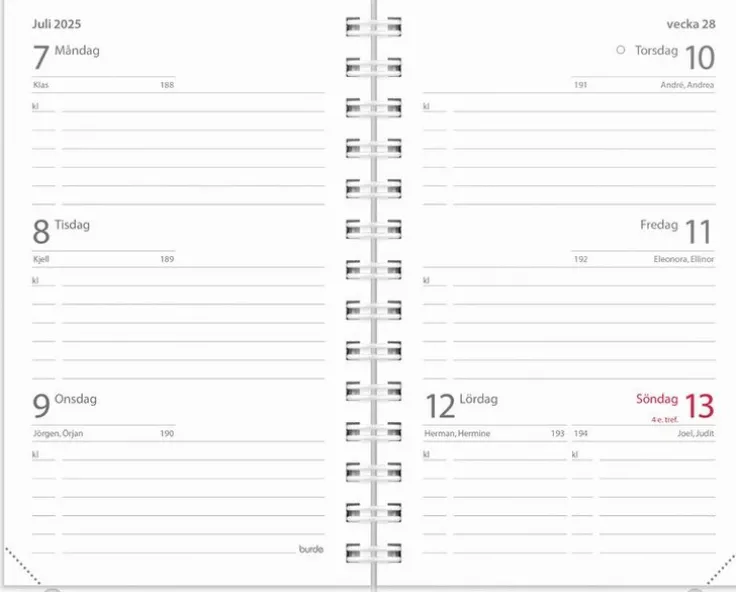 Kalender 2025-2026 Compact 4i1
