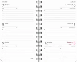 Kalender 2025-2026 Compact Textile grön