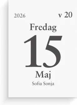 Kalender 2026 Dagblock 75x107 mm