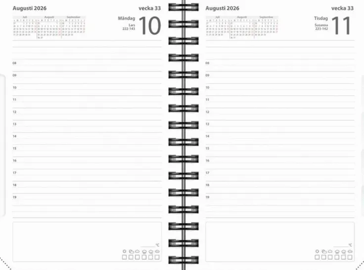 Kalender 2026 Dagbok Country