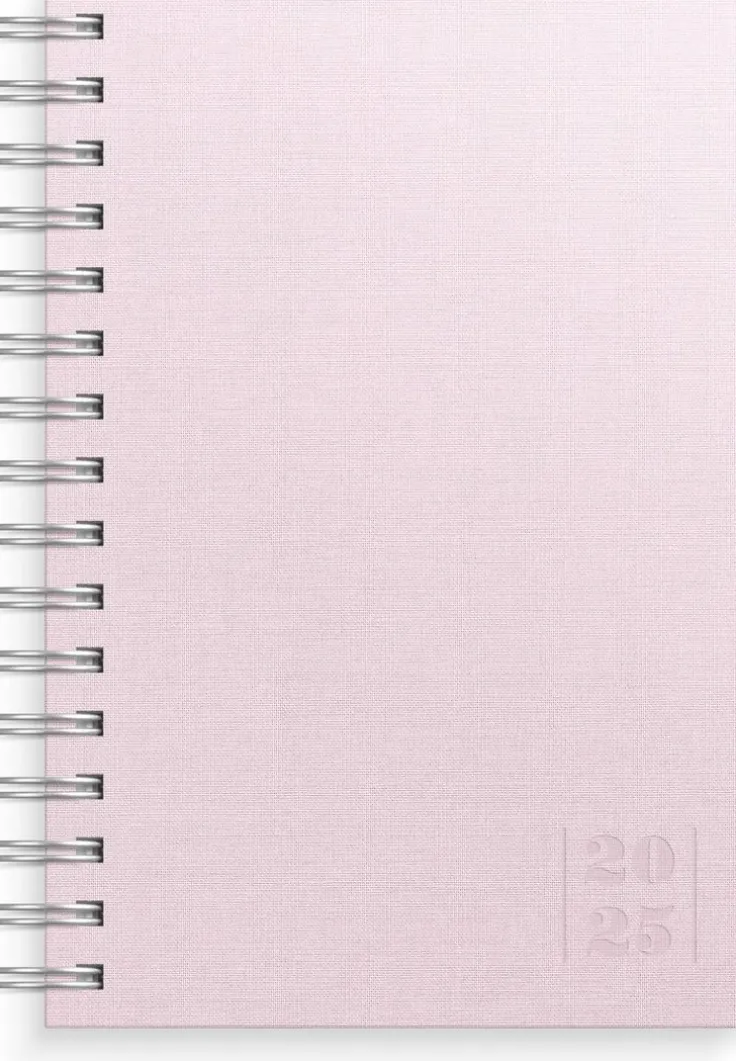 Kalender 2025 Dagbok Textile rosa