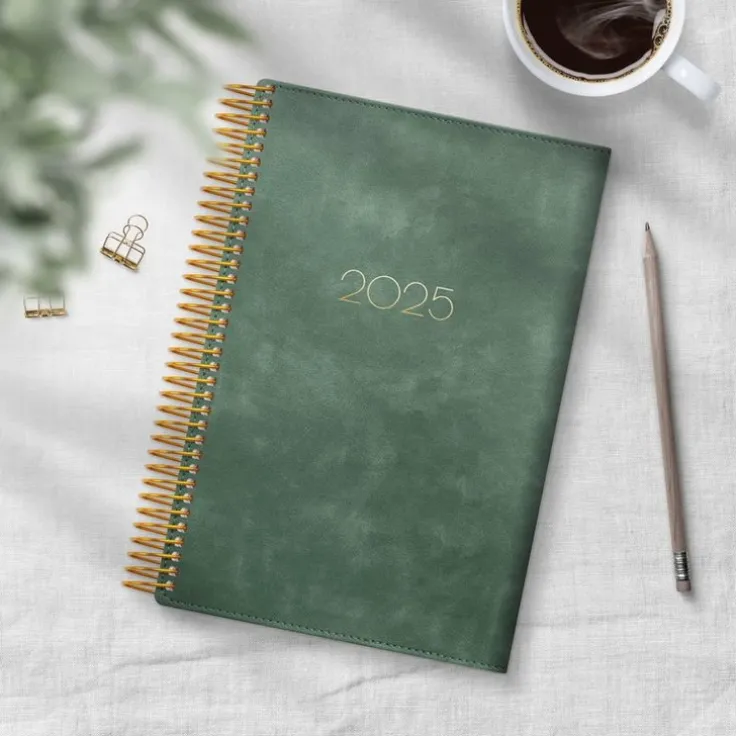 Kalender 2025 Dagbok Twist grön