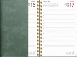 Kalender 2025 Dagbok Twist grön