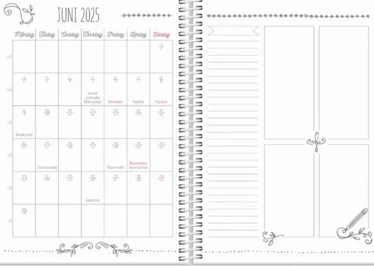 Kalender 2025-2026 Doodle