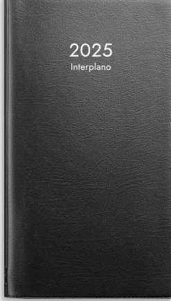 Kalender 2025 Interplano svart plast