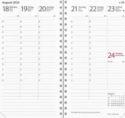 Kalender 2025 Interplano svart plast