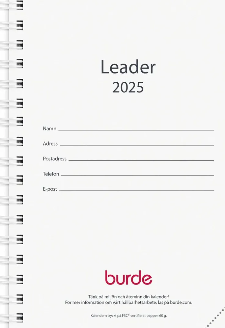 Kalender 2025 Leader refill