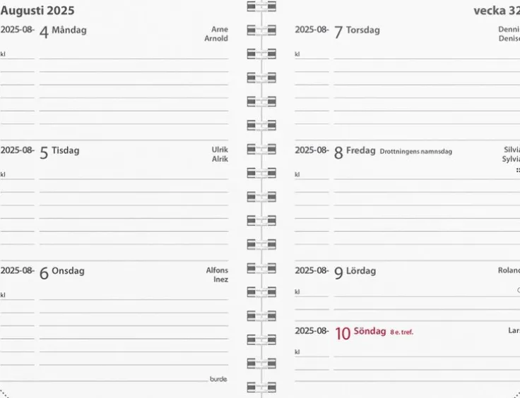 Kalender 2025 Leader refill