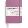 Kalender 2025-2026 Leuchtturm A5 Vecka/Uppslag notes 18mån mjuk Dusty rose