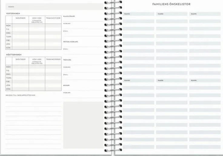 Kalender 2026 Life Organizer Family Planner
