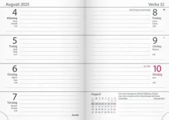 Kalender 2025 Lilla Fickdagboken Vega rosa