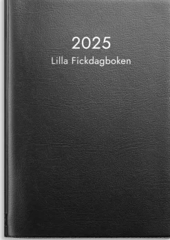 Kalender 2025 Lilla Fickdagboken svart plast